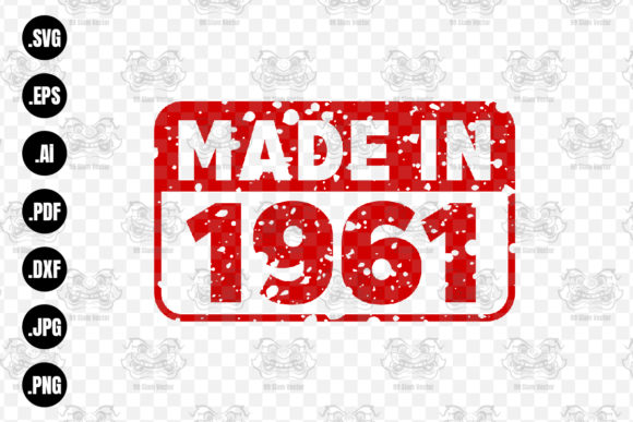 Download Made in 1961 Rubber Texture Stamp&nbsp; - 1961 Collection
