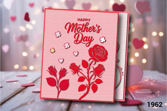Download Mother’s Day Floral Card SVG LAYER 1962 - Mother Collection