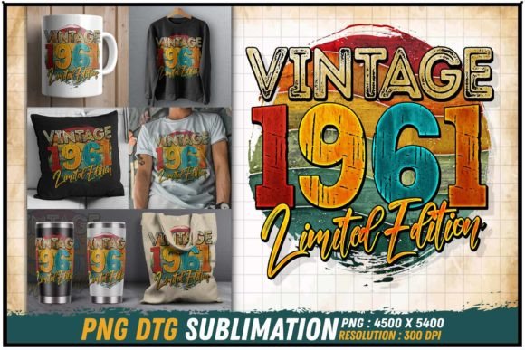 Download Vintage 1961 Limited Edition Retro Round - 1961 Collection