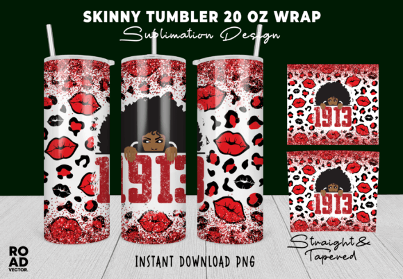 Download 1913 Afro Woman Tumbler Wrap - 1913 Collection