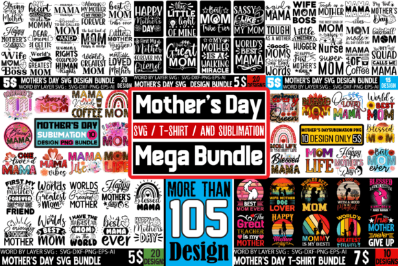 Download Mother's Day Mega Bundle, SVG , T-shirt - Mother Collection