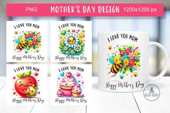 Download I Love You Mom Mug | Happy Mothers Day - Mother Collection