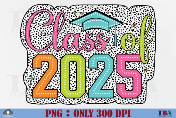 Download Class of 2025 PNG, Senior Dalmatian Dots - Class of 2025 Collection