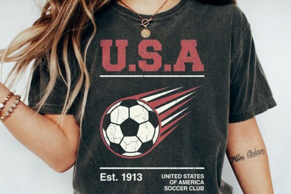 Download Usa Soccer Club Est 1913 Retro Grunge - 1913 Collection