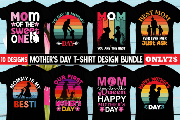 Download Mother's Day T-shirt Design Bundle - Mother Collection